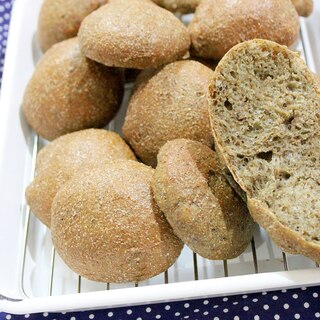 【糖質制限】よもぎ香る♪蓬とブランの薬膳プチパン